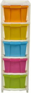 vulternic Plastic Free Standing Chest of Drawers