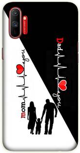 iprinto Back Cover for Realme C3 Mom Dad Love Mom & Dad Love Back Cover