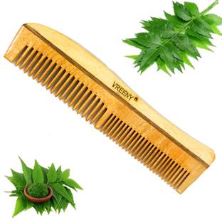 Vreeny Neem Wood Hair Comb For Men And Women
