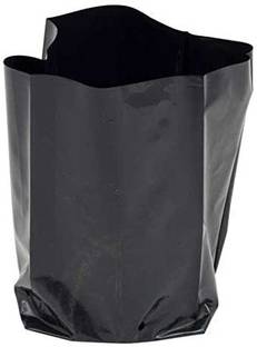 Siddhi Vinayak Enterprises GARDENING NURSERY COVER BLACK 8" X 8" (PACK 200) Grow Bag Plant Container Set