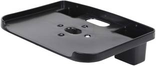 Naaz Unbreakable Set Top Box Stand with 2 Remote Holder Acrylic Wall Shelf 23cm x16.5cm x 6cm Plastic Wall Shelf