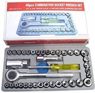 TRISHA MART Socket Wrench Sleeve Suit Hardware Auto Car Repair Tools Socket Wrenches Screw Driver Set Hand Tool Kit Standard Screwdriver