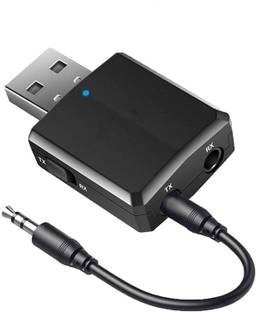 Bhavi ZF-169 Plus Bluetooth 5.0 Audio Transmitter & Receiver, 3 in 1 Bluetooth Adapter, Turn Any Non-Bluetooth Devices Into Bluetooth Enabled for PC, TV, Speaker, Car Stereo, Sound System, MP3 Player Bluetooth