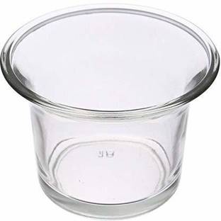 Decent Glass Glass Tealight Candle Holder Glass Votive, Birthday, Holiday & Home Decoration, Set of 6 (Clear) Glass 6 - Cup Tealight Holder Set