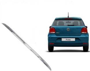 auto universe Chrome Dicky patti / Dicky trim / Dicky Garnish / Diggi Garnish / Rear Boot Garnish Chrome suitable for Chrome, Glossy, Matte Volkswagen Polo Rear Garnish