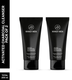 Khadi Men Charcoal Face Cleanser Brightens & lightens the skin Face Wash