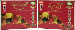 MEGHDOOT Herbal Burgundy Mehandi 100g (Pack of 2)