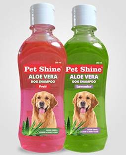 स्काई एक Pet Shine Aloe Vera Dog Shampoo, Conditioner Advantage, Fruit & Lavender 400 ml कंडीशनिंग फ्रूट, लैवेंडर डॉग शैम्पू
