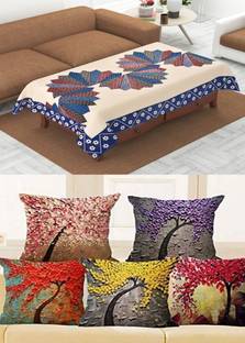 FAIRY HOME Solid 4 Seater Table Cover