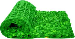 Siddhivinayak Artificial Eucalyptus Boxwood Tiles Mat (Green, 2 Pieces) Pack of 2
