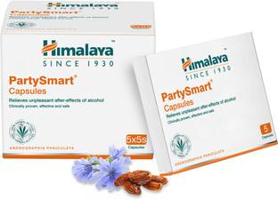 HIMALAYA PartySmart Capsules Relieves The After-Effects of Alcohol