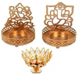 Fashion Bizz Iron, Brass Tealight Holder Set