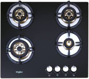 Whirlpool ELITE PRO BRASS HDMC 604 Glass Automatic Hob