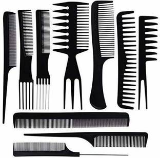 J & F Professional Parlour & Salon 10 Pc Hair Comb Set