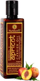 HerbtoniQ Apricot Cold Pressed Carrier Oil For Face-Skin Care And Hair Oil