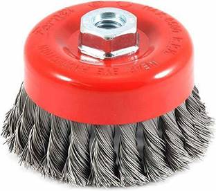 FIXKIT Twisted Wire Wheel Cup Brush for Removing Rust, Paint wire wheel cup brush Wheel Brush