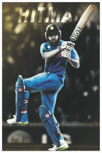 Hitman Rohit Sharma Paper Print