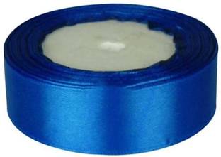 World Wide Villa blue satin ribbon pack of 1