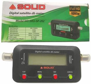 BALRAMA Signal Quality Meter Pointer Inline Gain Tool Solid SF-252 Digital Satellite dB Meter Dish Antenna Gain Measuring Instrument Dish Antenna Satellite Finder Digital Satellite dB Meter Dish Antenna Gain Measuring Instrument Satellite Finder with LCD Screen Suitable for All DTH Dish TVs Non-magnetic Electronic Level