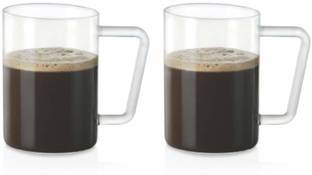 BOROSIL Vision Grande Glass Beer, Set of 2 - Freezer Proof, 500 ml Glass Beer Mug