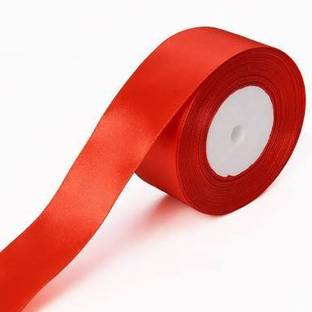 World Wide Villa LOVELY ROYAL RED SIZE SINGLE ROLL SATIN ROLL