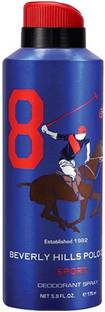 BEVERLY HILLS POLO CLUB Sport 8 Deodorant Spray  -  For Men