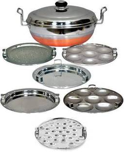 AXANIO Copper Bottom Multi Kadai Idli Maker 5 IN 1 Standard Idli Maker Induction & Standard Idli Maker