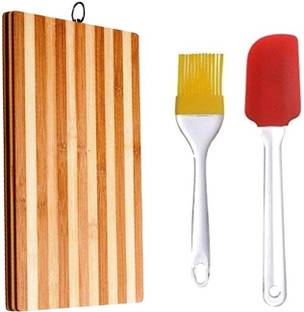 Digitalduniya wooden Chopping Board with spetula Kitchen Tool Set