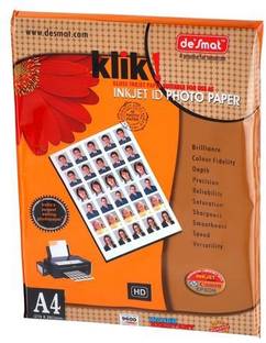 Desmat Klik Inkjet Photo Paper 50 sheets Unruled A4 180 gsm Photo Paper