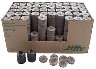 WE Hydroponics Jiffy Coco Pellets/Coco disc/Coco Coin 50mm Growing Medium- Full Box (Set of 560) Potting Mixture