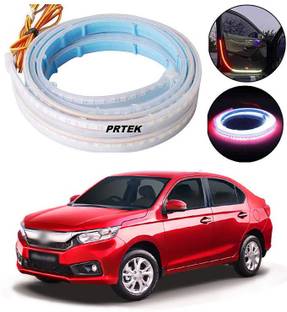 PRTEK  Car Door Warning LED Light, 47.2 Inches 150 LEDs Flow Lights Strip for Car Door Accessories Courtesy Light-Anti Rear-end Collision Safety(2PCS) C32 Headlight Car, Motorbike LED for Honda (12 V, 12 W)