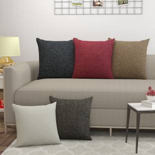 WiseHome Jute Cushions Cover