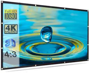 royality Eyelet Foldable Projector Screen 4:3 Aspect Ratio 8 Ft (W) x 6 Ft (H) - 120" Inch Design 105 Projector Screen (Width 244 cm x 183 cm Height)