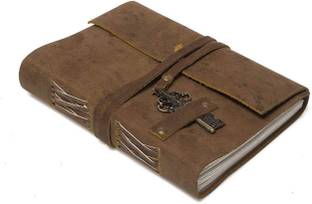 DI-KRAFT Handmade Leather Dairy A5 Diary Unruled 200 Pages