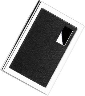 StealODeal Black Metal Waterproof Business Debit/Credit 6 Card Holder