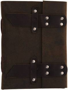 DI-KRAFT Handmade Classic Design Leather A6 Diary Unruled 200 Pages