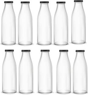 AFAST Water/ Milk Bottle With Lid, Set Of 10, 1000 ml -RT45 1000 ml Bottle