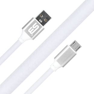 SB Fast Charging & Data Sync 1.2 m Micro Usb Data Cable (Android) (Compatible with All Micro Usb Phones Samsung Galaxy M01, Samsung Galaxy A10, Samsung Guru Music 2, Samsung Galaxy A10s, Samsung Galaxy M01s, Silver, One Cable) माइक्रो USB केबल