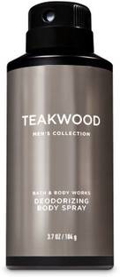 BATH & BODY WORKS Men's Collection Teakwood Deodorant Spray  -  For Men