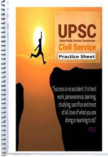 Resnic UPSC Blank Practice Answer Sheet A4 Notebook Unruled 300 Pages