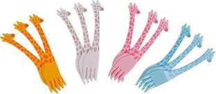 Bekner giraffe design plasticfork Disposable Plastic Baby Fork