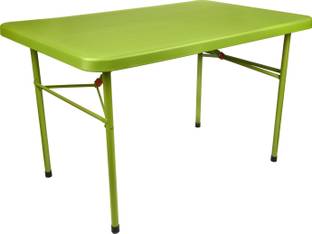 Supreme Blow Moulded Swiss Table,Moss Green Plastic Outdoor Table
