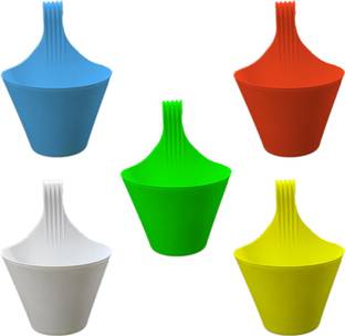 go4plants plastic hanging mug grill container (set of 5) Plant Container Set