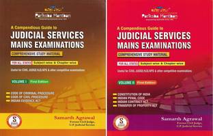 Judicial Services Main Examinations ( Volume 1 & 2 ) Pack Of 2 Books Useful For CIVIL JUDGE / HJS / APO Abd Other Exams Also
