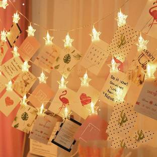 SuNZita 16 LEDs 2.03 m Yellow Steady Star Rice Lights