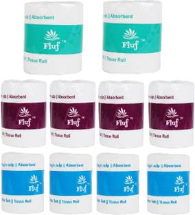 Shree Shyam Tissue Roll, 180 Pulls per Roll, 2 Ply, Pack of 10 Rolls Toilet Paper Roll