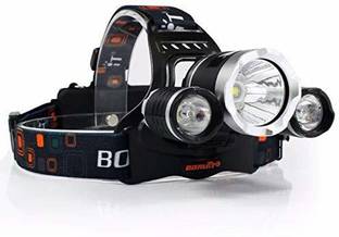 Care 4 3 BULB LED Head Lamp Flash Light Torch with Adjustable Rechargeable Battery for Camping Trekking Caving Hiking Reading Running Torch