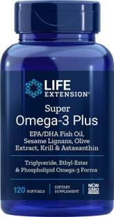 Life Extension Omega Foundations Super Omega-3 Plus, 120 Softgels