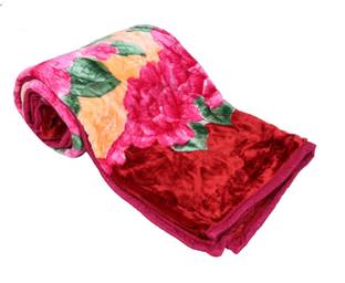 Changers Floral Double Mink Blanket for  Heavy Winter