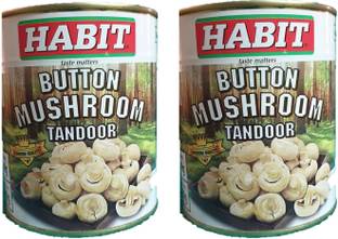 HABIT Button Mushroom Tandoor - 800 Grams Pack of 2 Mushroom